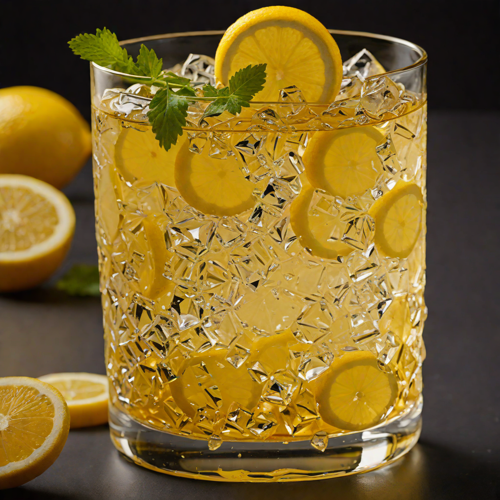 Soda-Infused Scotch Highball with Lemon Twist