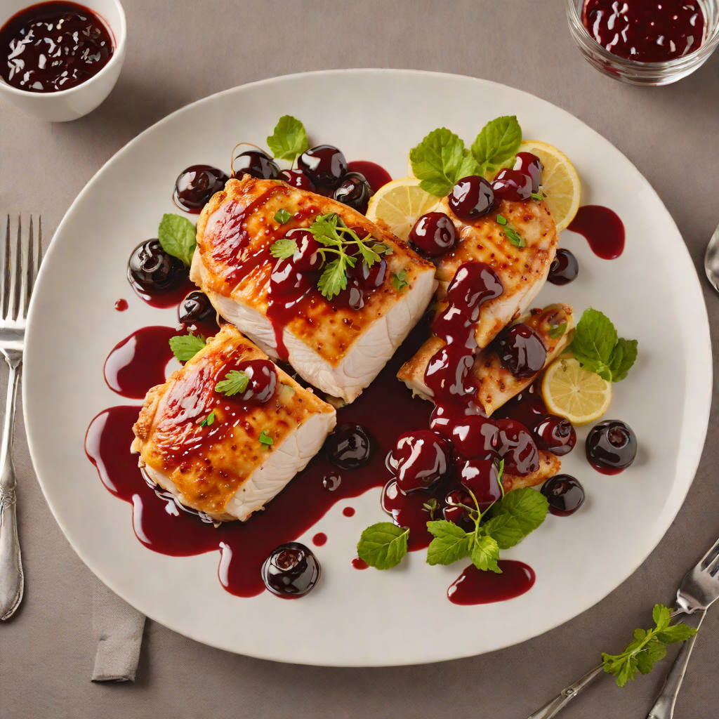 Pan-Seared Chicken with Michigan Cherry Reduction