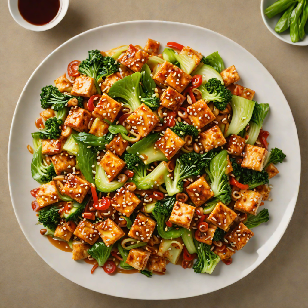 Korean-Inspired Spicy Tofu Stir Fry with Bok Choy