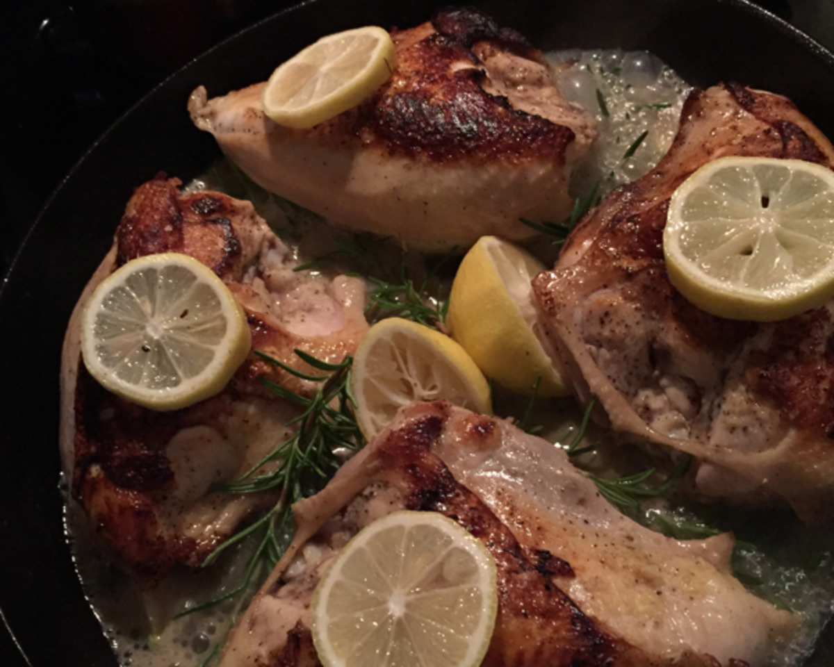 Rosemary-Lemon Herb Chicken with Garden Fresh Herbs