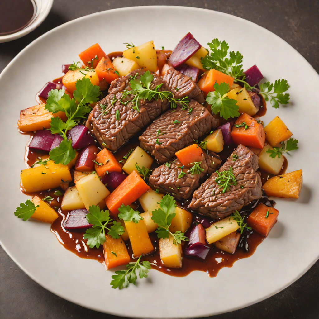 Braised Mountain Beef with Root Vegetables