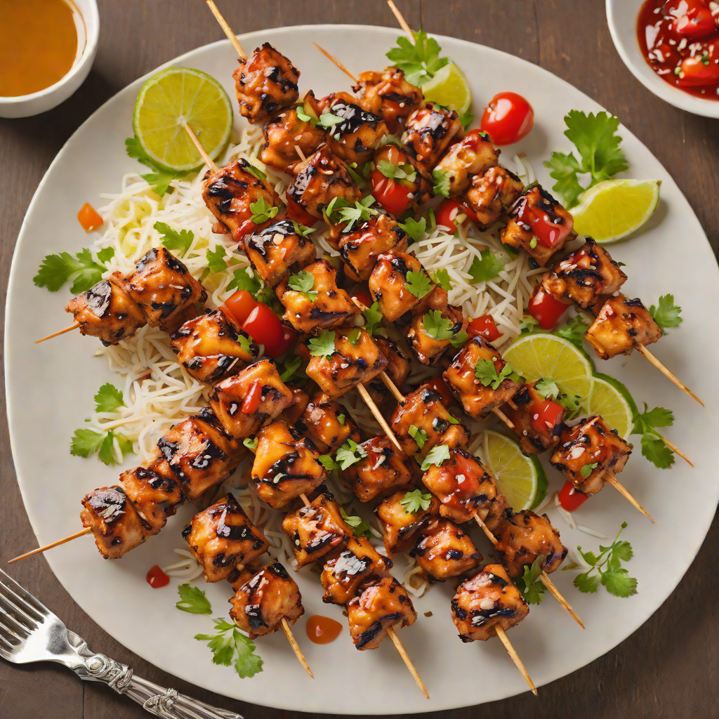 Honey-Chipotle Sweet and Spicy Chicken Skewers