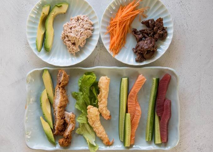 Real-Ingredient Sushi Rolls