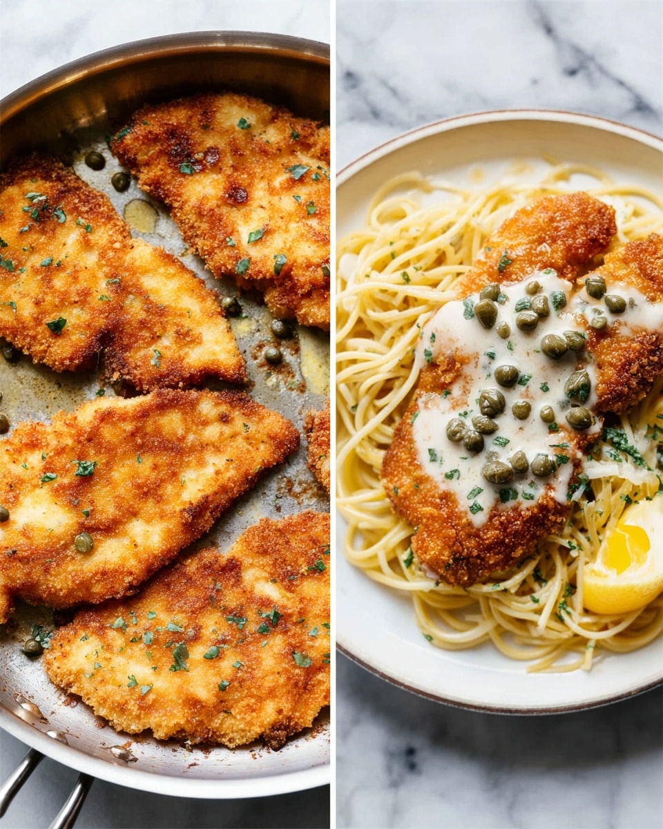 Cube Steak Piccata with Lemon and Capers