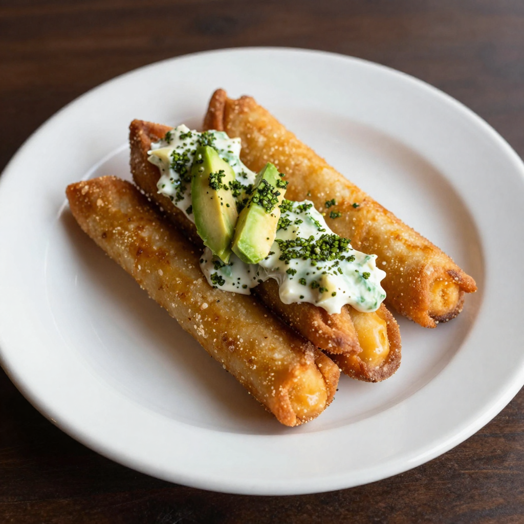Tequeños Cheese Sticks with Avocado-Herb Guasacaca