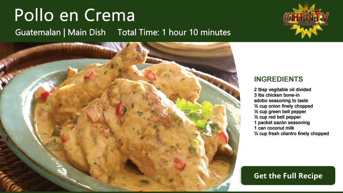 Pollo en Crema Guatemalteco