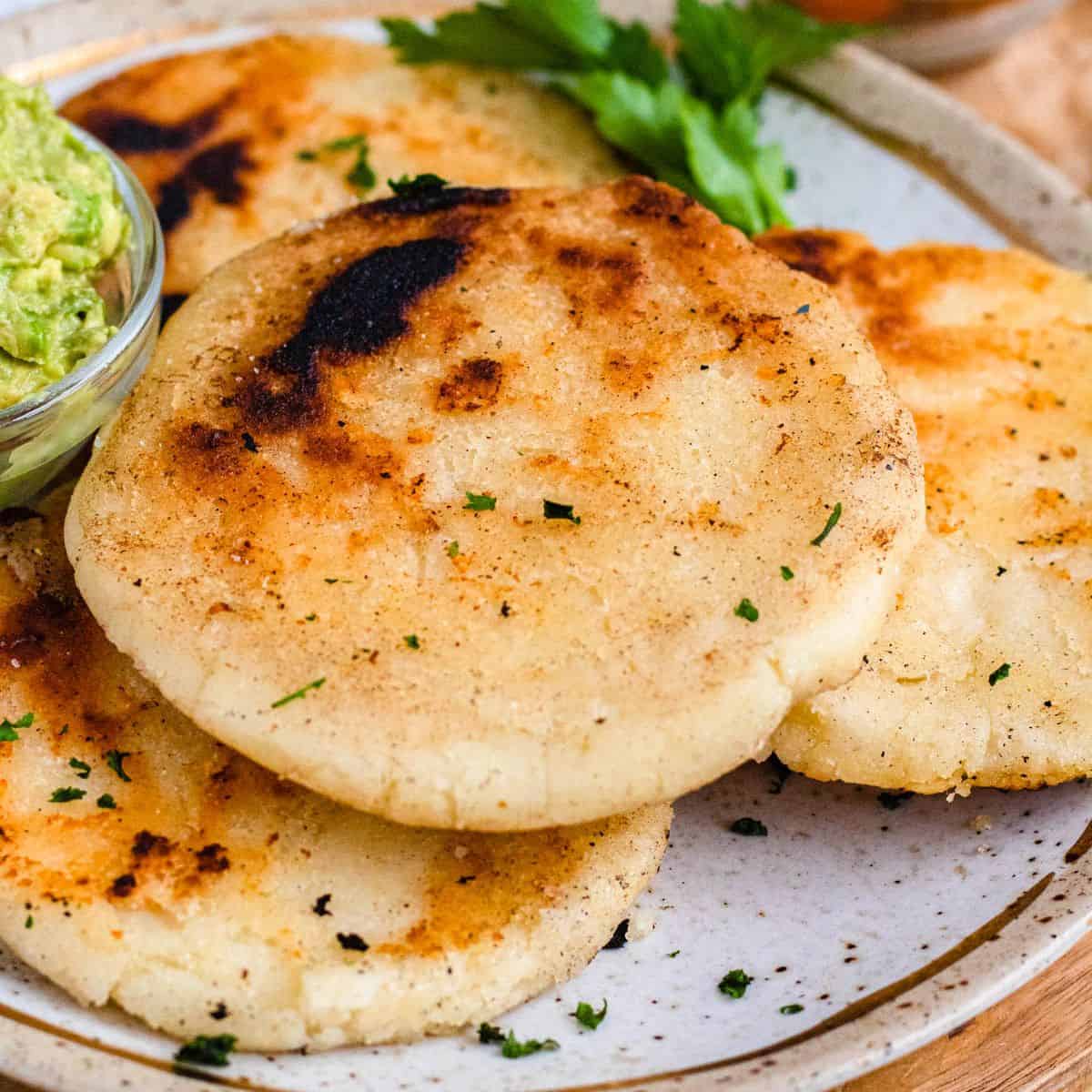 Arepas de Choclo with Queso Costeño
