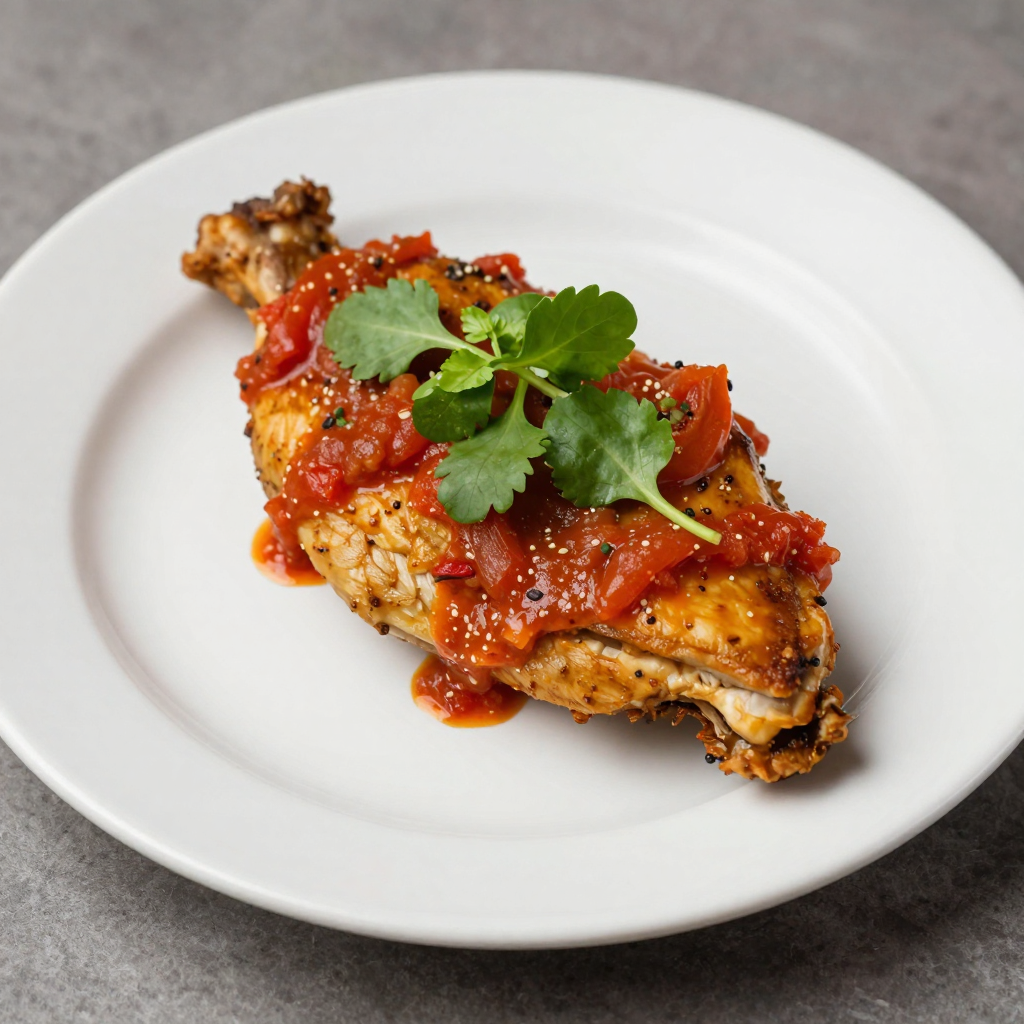 Panes con Pollo Salvadoreños with Tomato-Achiote Sauce and Watercress