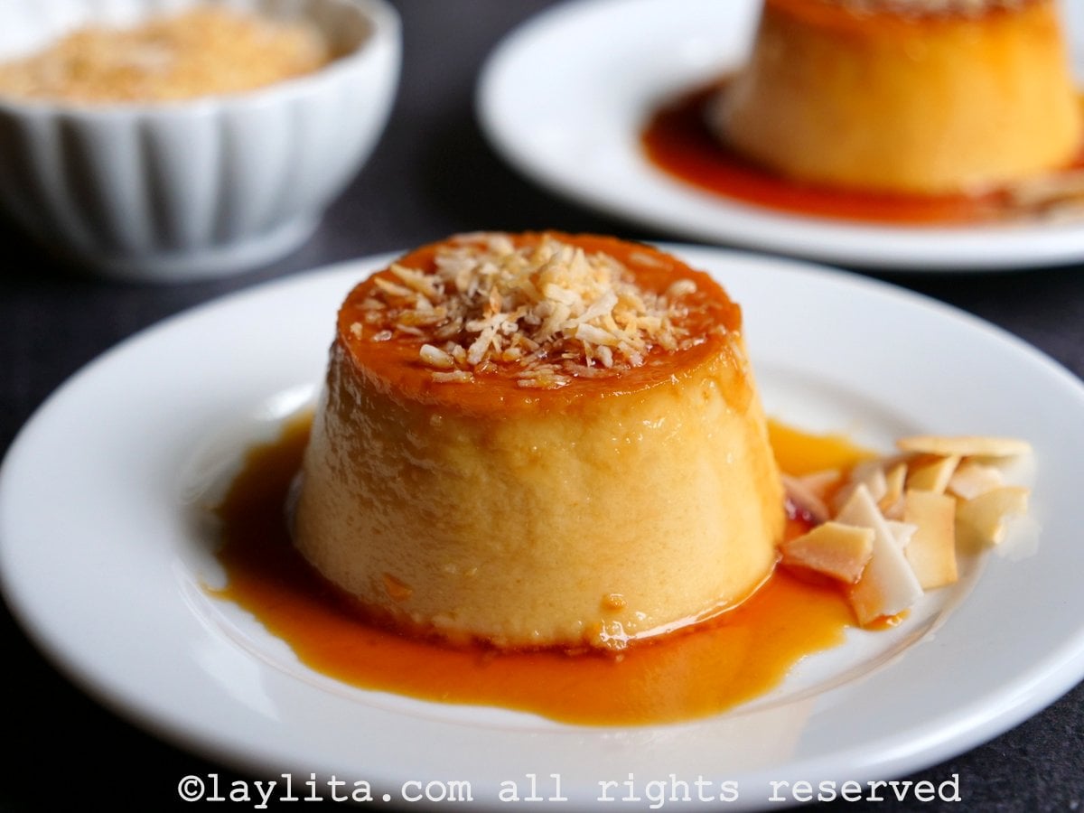 Flan de Coco con Caramelo