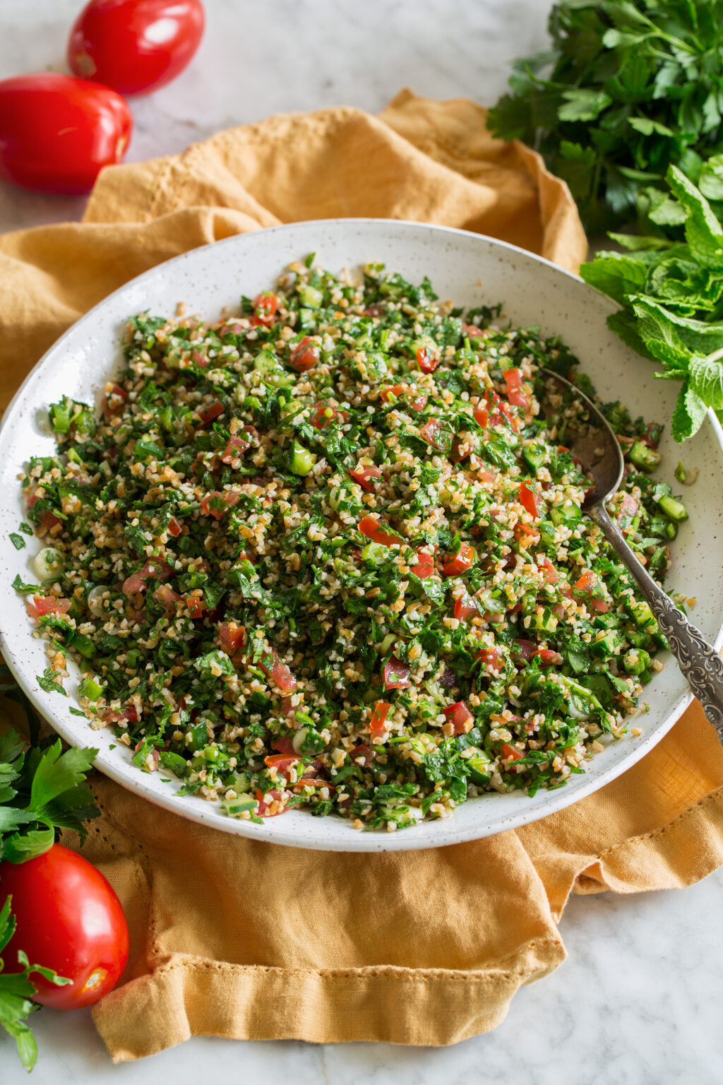 Tabbouleh Halabi with Extra Parsley, Pomegranate and Aleppo Pepper