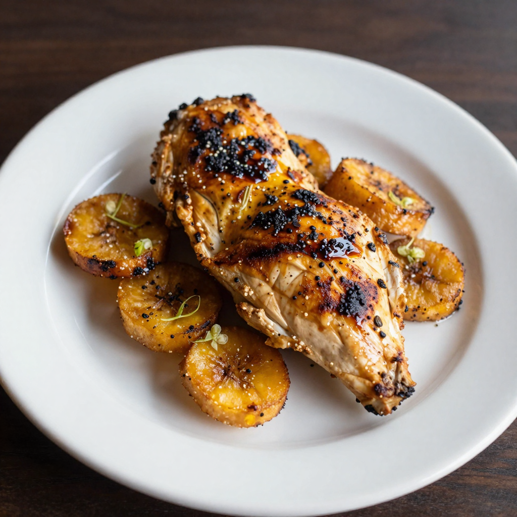 Casado with Achiote-Grilled Chicken and Sweet Plantains