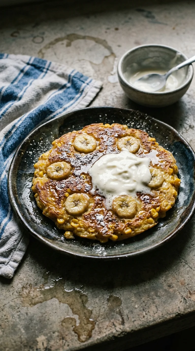 Chorreadas Sweet Corn Pancakes with Natilla