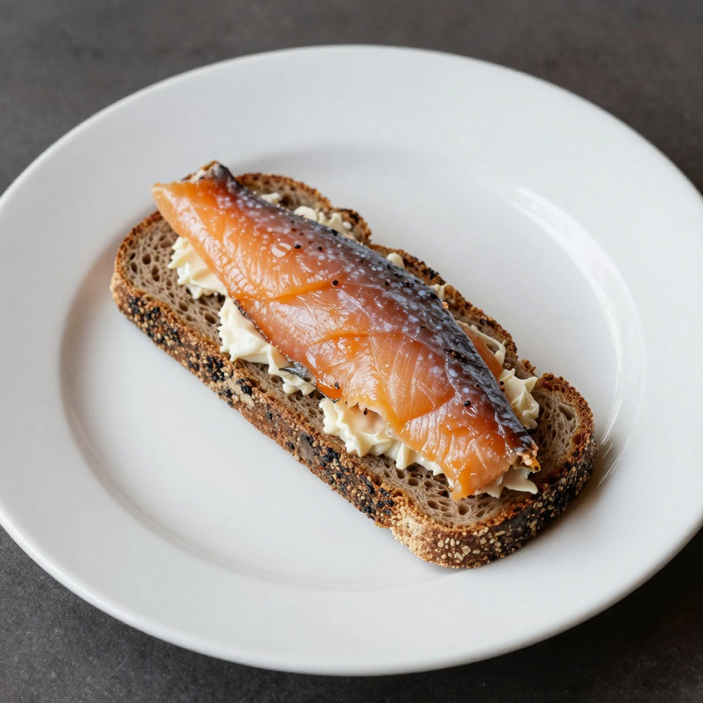 Rúgbrauð Rye Bread with Smoked Trout