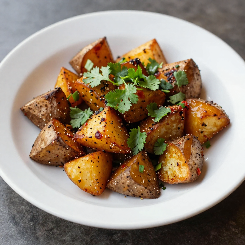 Batata Harra Spicy Potatoes with Cilantro
