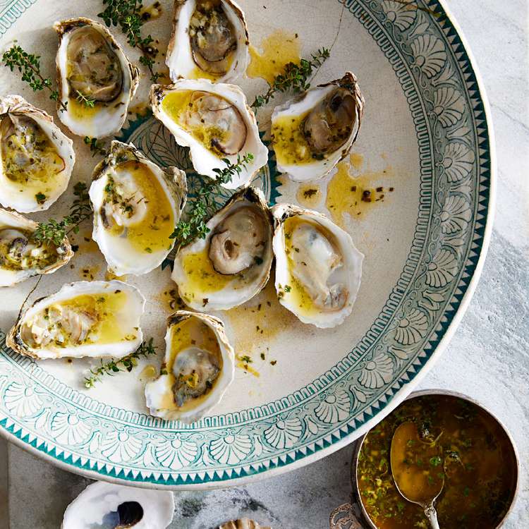 Zinc-Boosting Oyster & Herb Butter Skillet