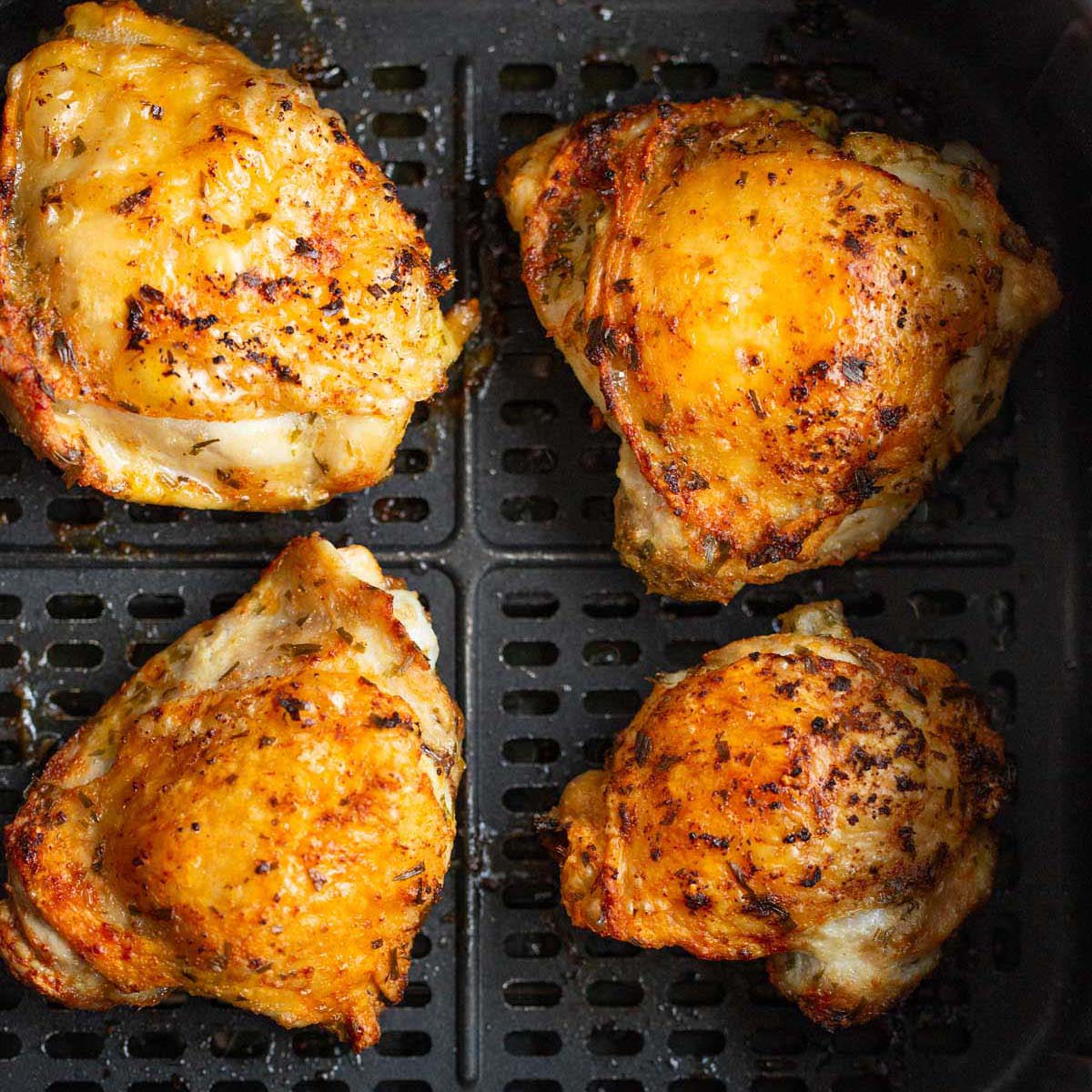 Crispy Air-Fried Herb Chicken Thighs