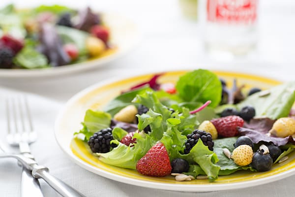 Spring Berry and Almond Salad with Lemon Vinaigrette