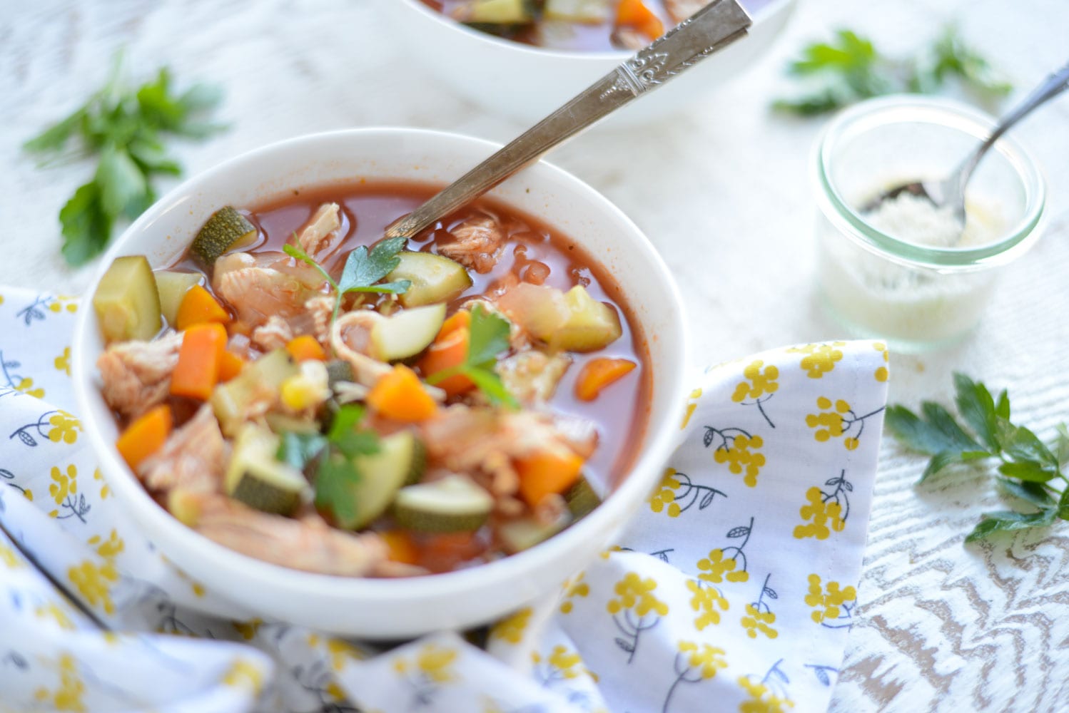 Herb-Infused Slow Cooker Chicken & Veggie Stew