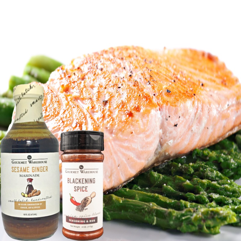 Sesame-Ginger Salmon with Asparagus