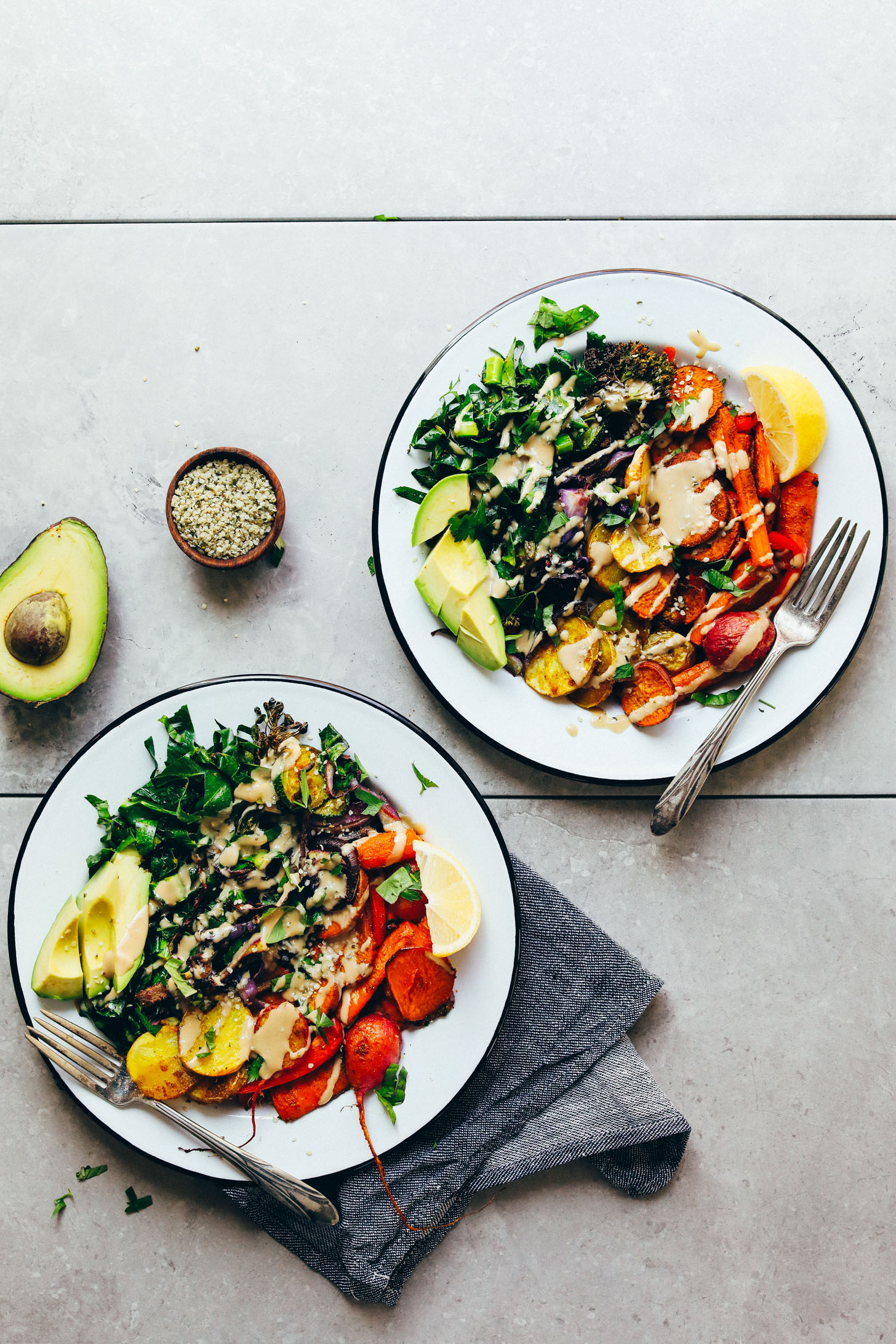 Whole30 Reset Rainbow Vegetable Bowl