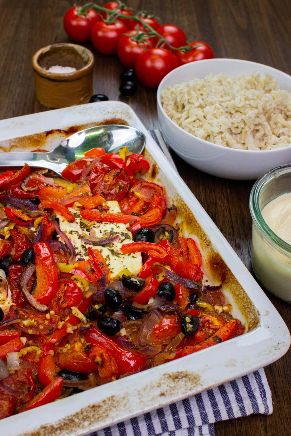 Savory Veggie & Feta Breakfast Skillet