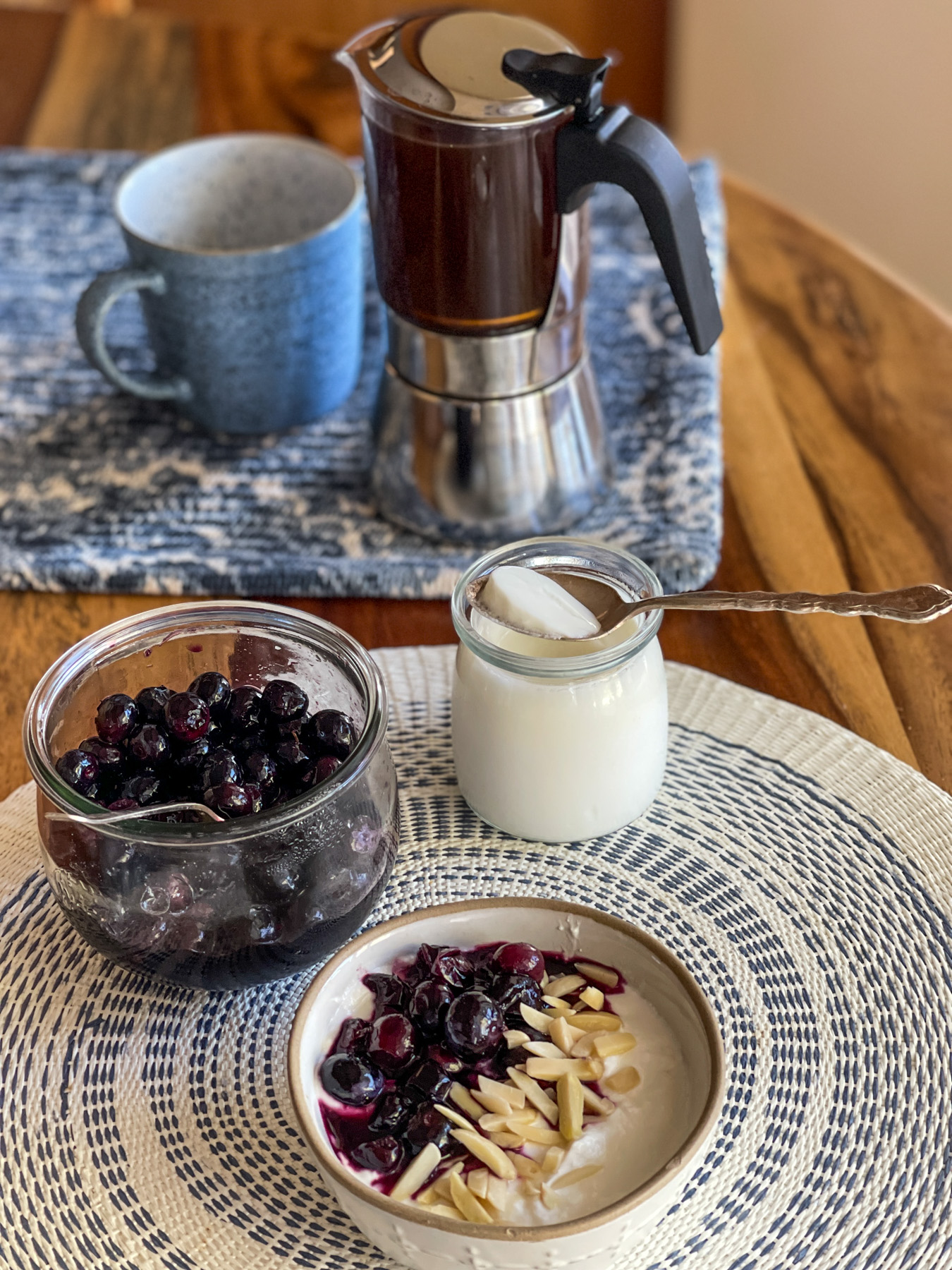 Viburnum-Infused Berry Compote with Lemon Thyme Yogurt