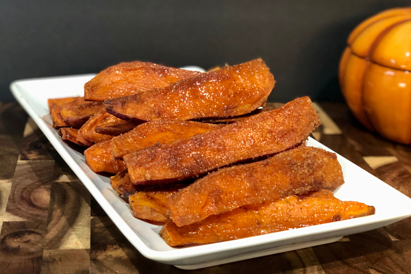 Maple-Balsamic Glazed Sweet Potato Fries