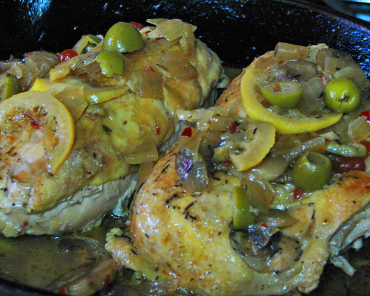 Low-Fat Herb Chicken with Lemon-Infused Olive Oil