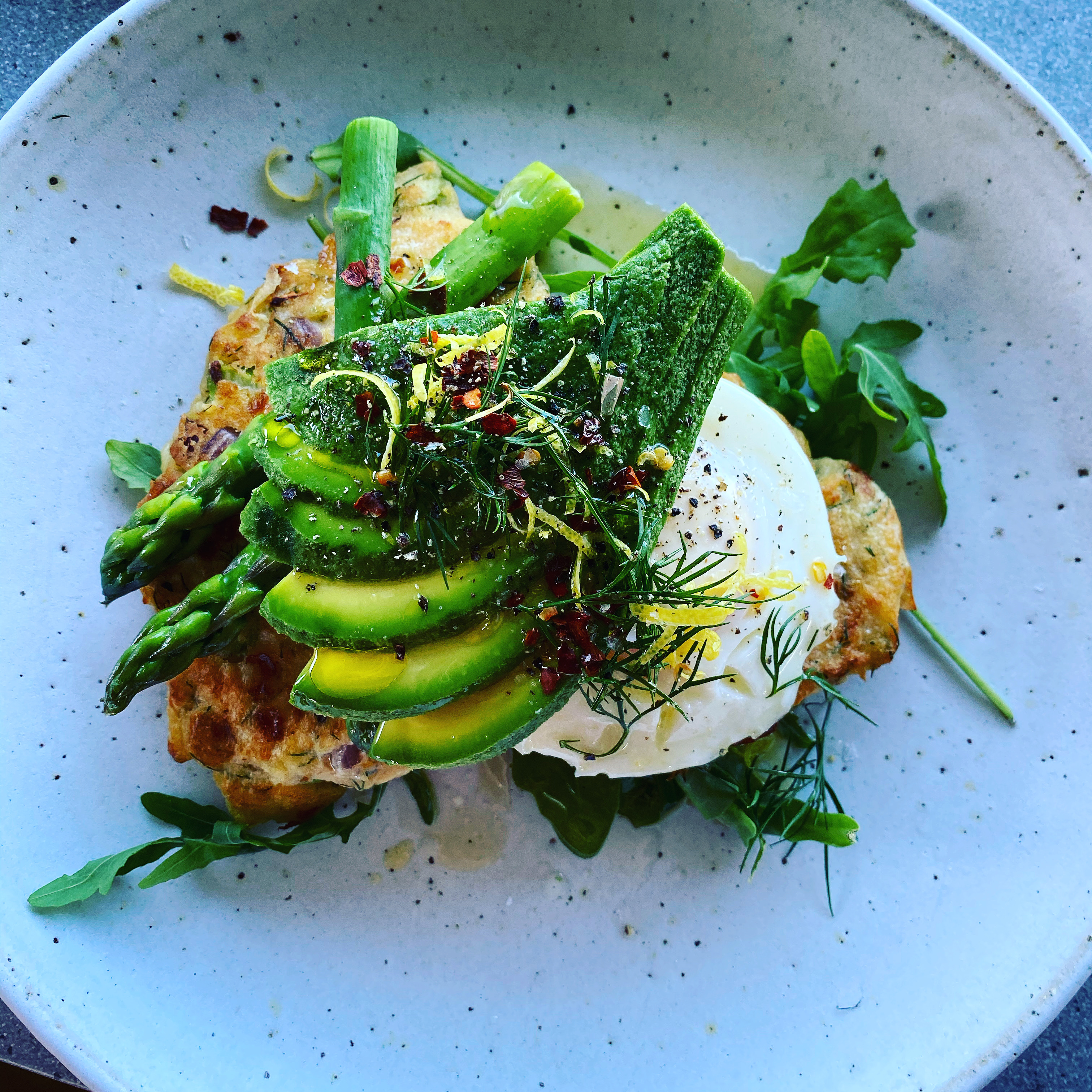 Lemon-Dill Smoked Salmon with Asparagus & Avocado