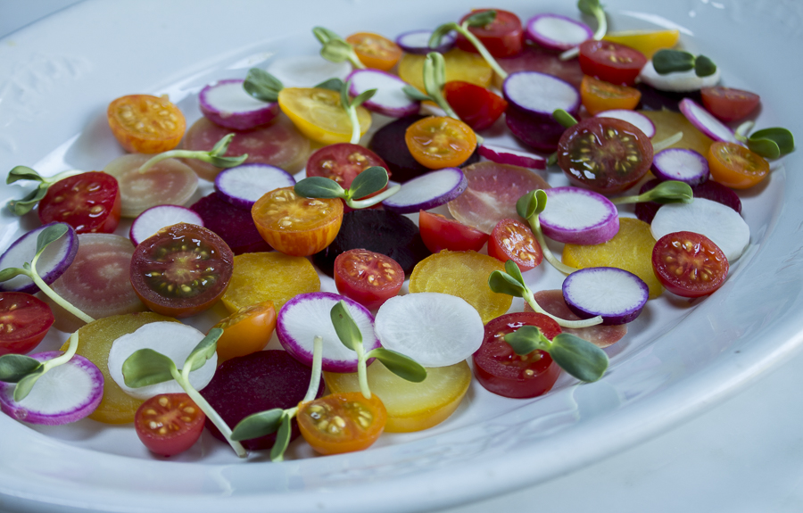 Herb-Roasted Beet & Radish Salad with Lemon Vinaigrette