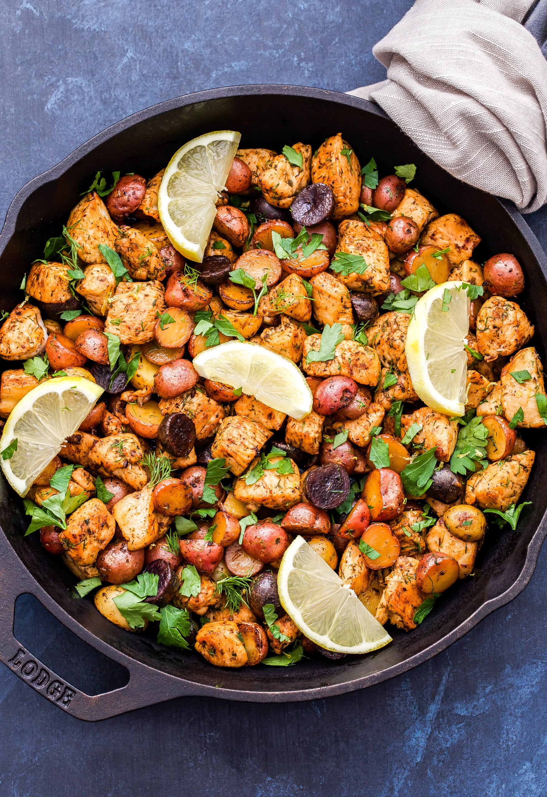 Lemon-Herb Chicken & Potato One-Pot Dinner