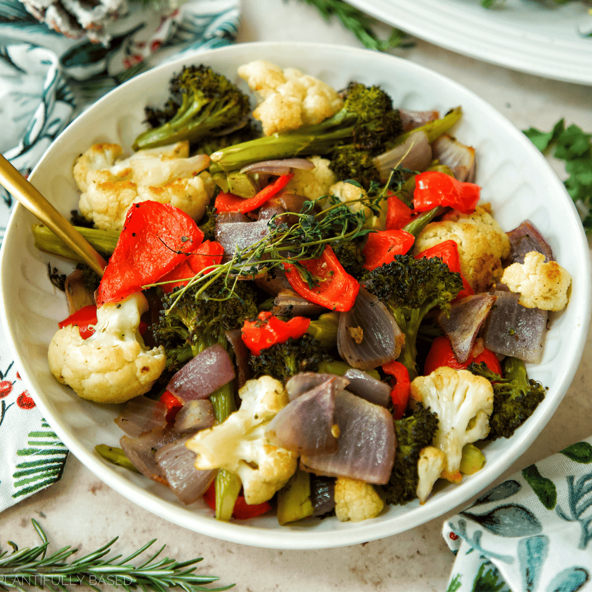 Dakota Vegetable Medley with Spark Plug Herb Oil