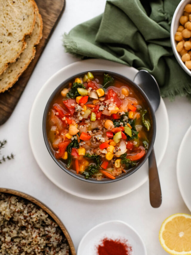 Johnson's Rainbow Vegetable & Quinoa Soup