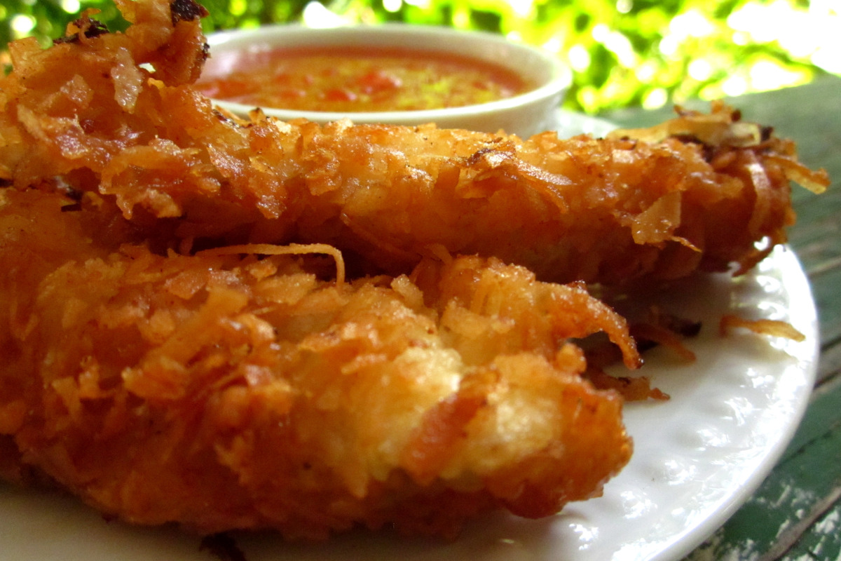 Electrolyte-Boosting Coconut-Crusted Chicken