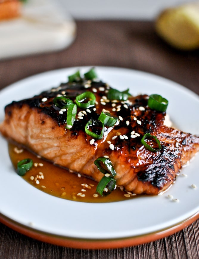 Soy-Glazed Salmon with Sesame-Ginger Veggies