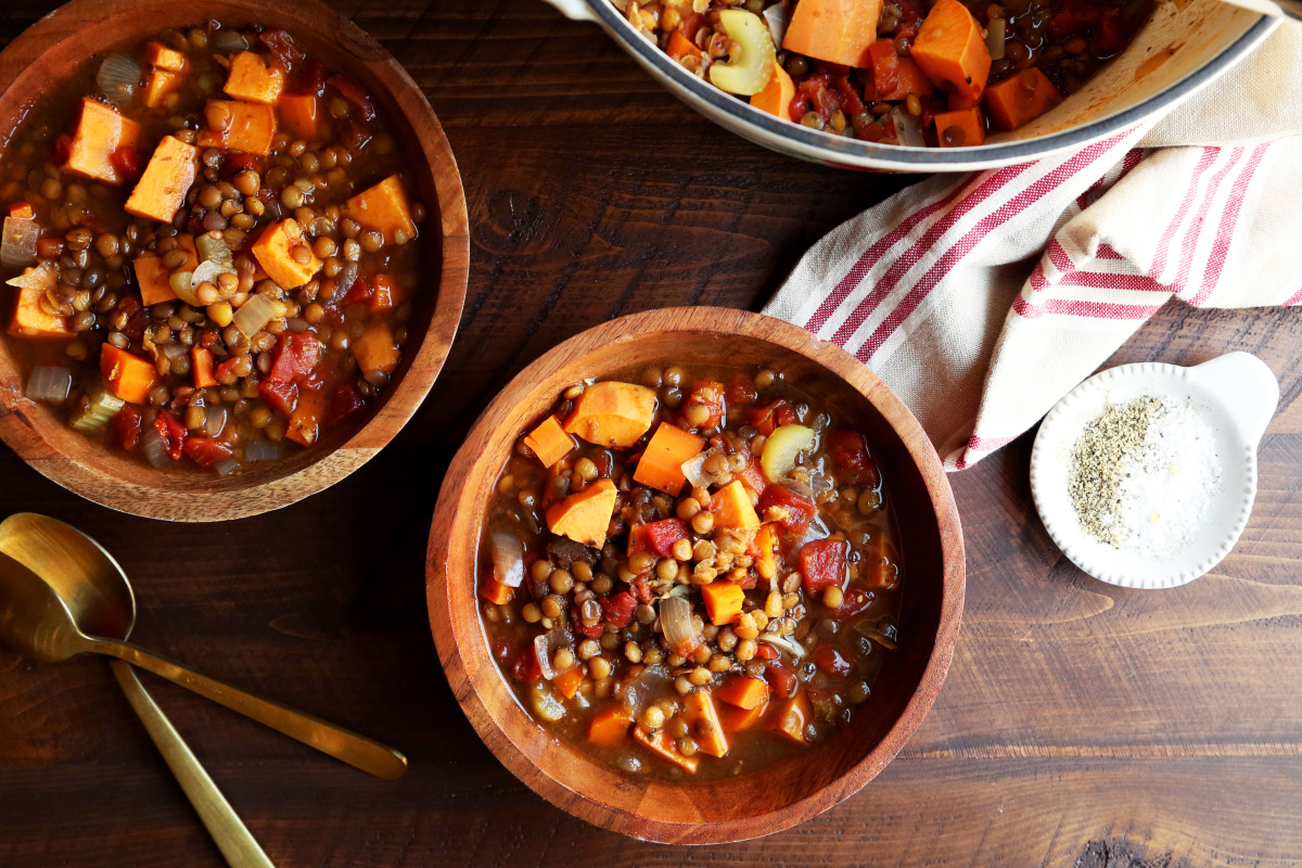 Slow-Braised 'Old-Fashioned' Lentil Stew
