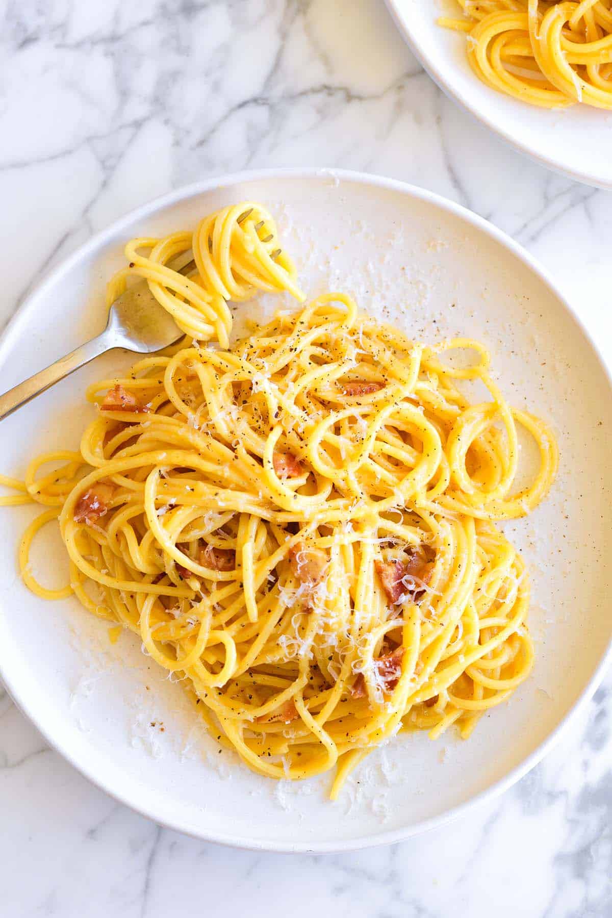 Authentically Made Carbonara with Perfect Egg Emulsion