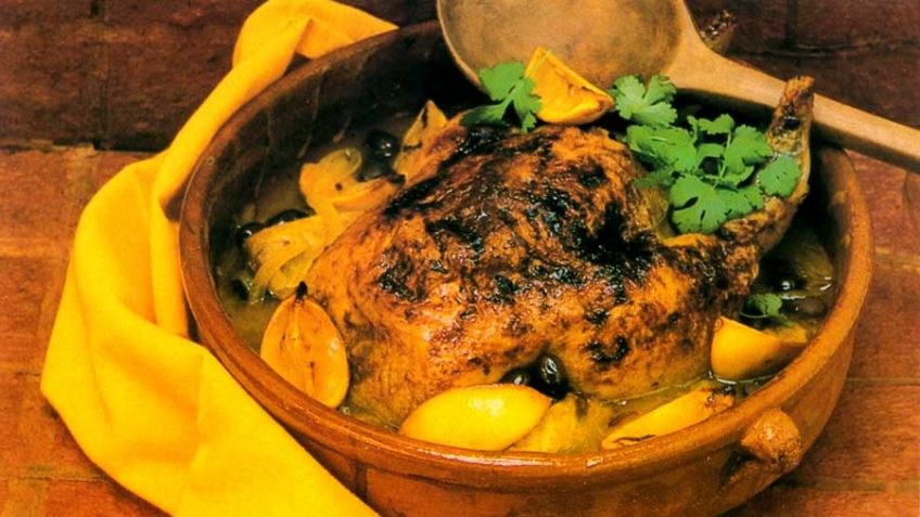 Mediterranean Lemon-Herb Roasted Chicken with Olives