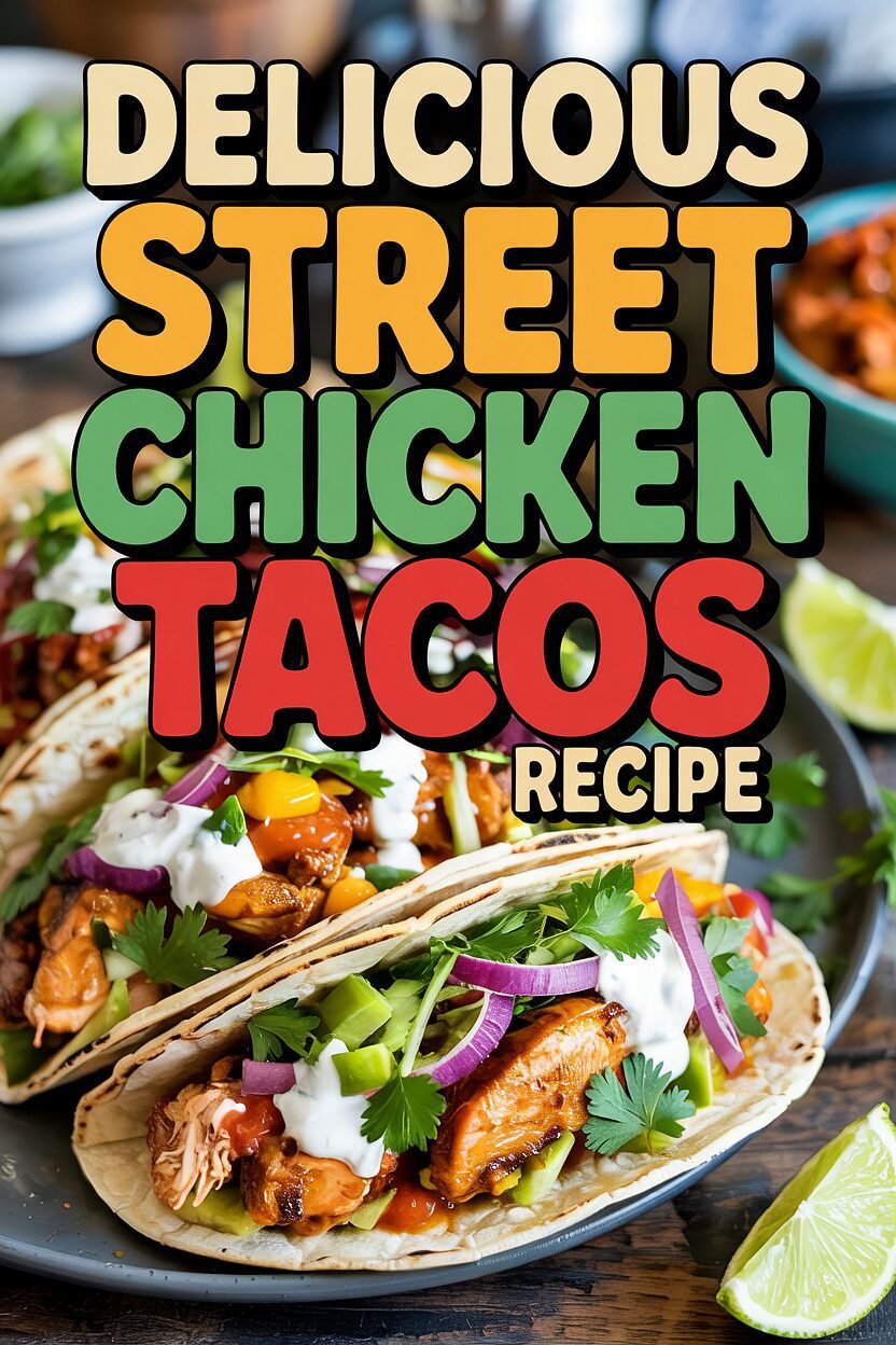 Authentic Street-Style Chicken Tacos with Chipotle Crema