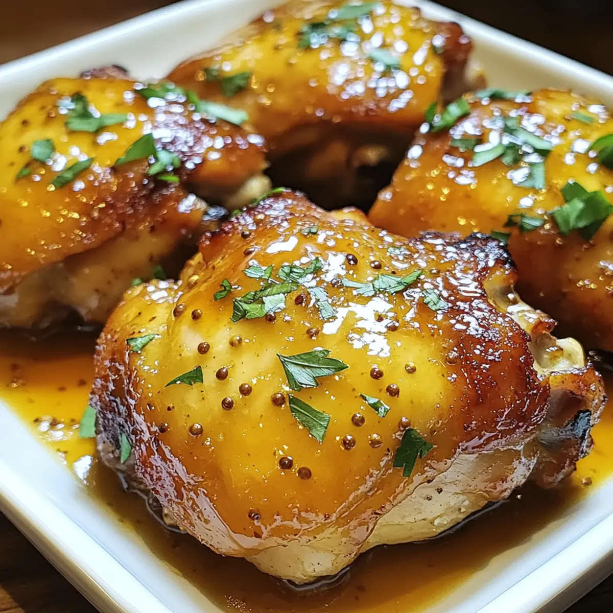 Honey-Mustard Glazed Chicken Thighs with Honey-Glazed Carrots
