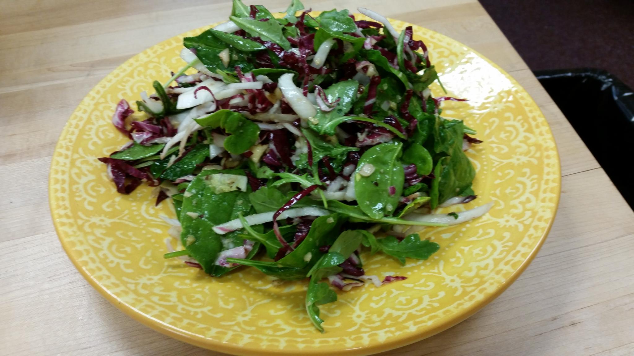 Bitter Greens & Honeyed Lemon Salad
