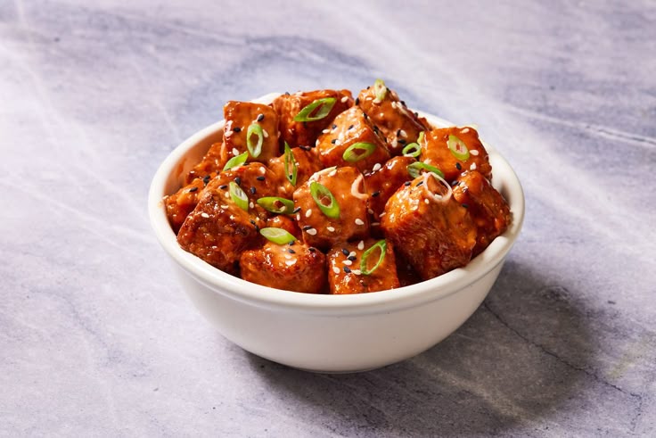 Spicy Tofu Stir-Fry with Rice Noodles