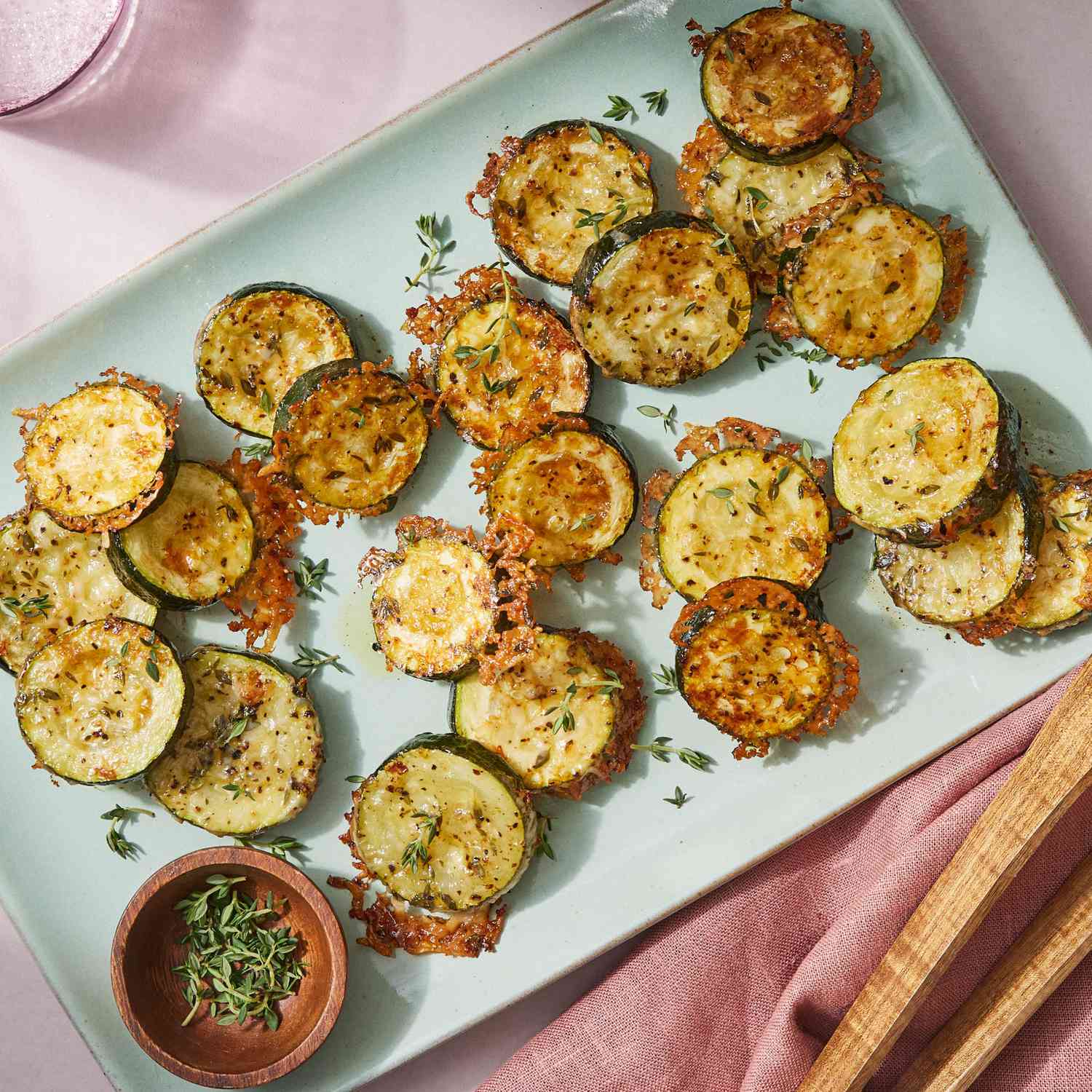 Honey-Glazed Roasted Zucchini with Lemon-Herb Crust