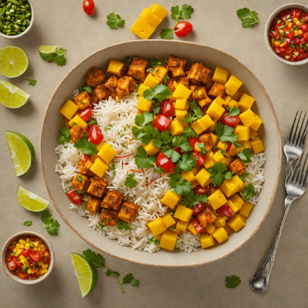 United States Fusion Bowl: Curry-Tofu with Mango Salsa