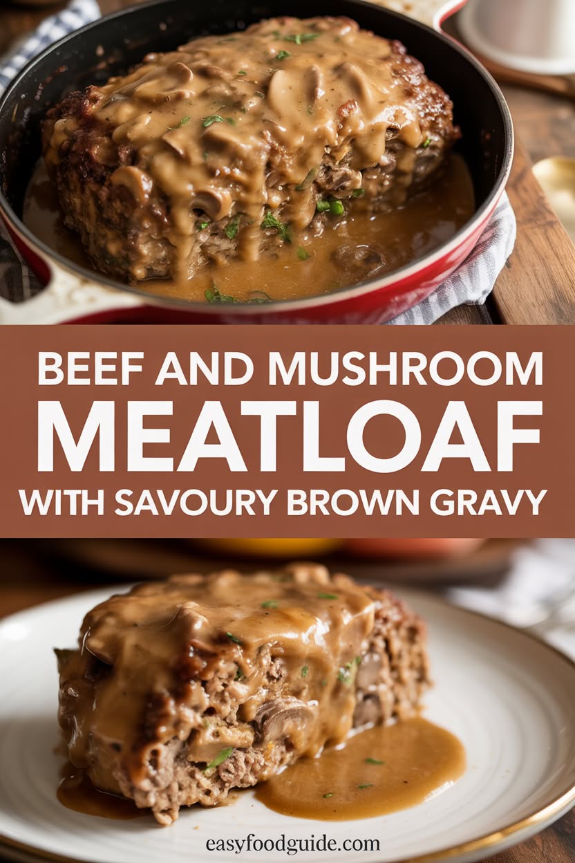 Nostalgic Beef and Mushroom Meatloaf