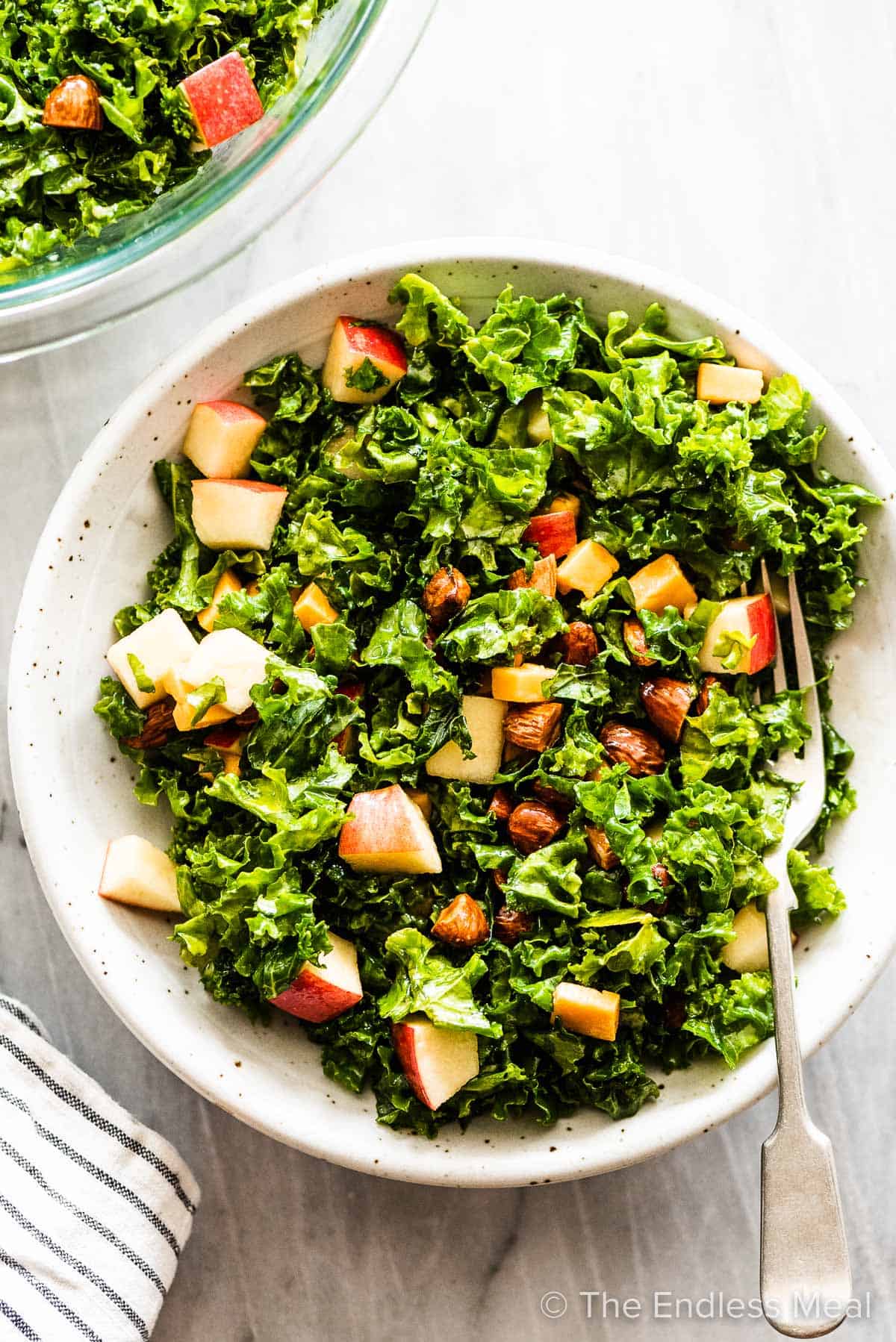 Citrus-Infused Kale Salad with Apple and Almonds