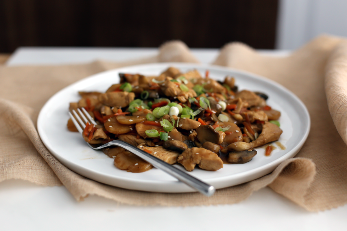 Teriyaki-Glazed Chicken Stir-Fry with Snap Peas and Bell Peppers