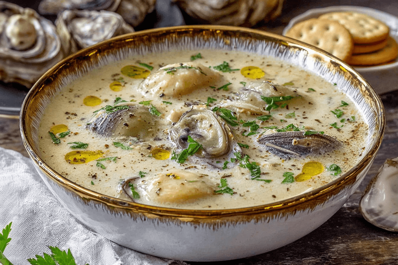 Zinc-Rich Oyster & Asparagus Stew