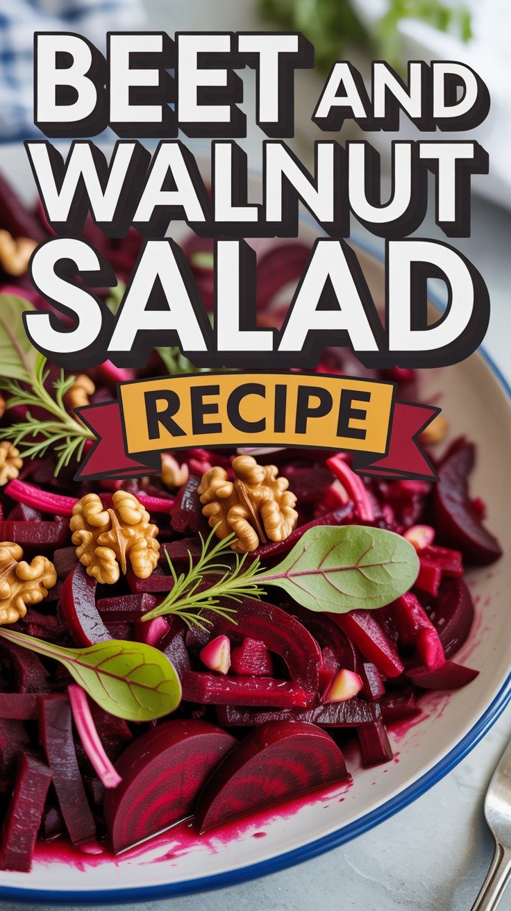Simple Roasted Beetroot & Walnut Salad