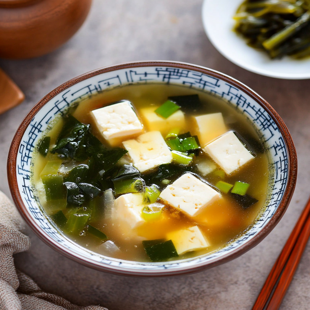 Authentic Kyoto-Style Kaiseki-Inspired Miso Soup with Tofu and Wakame